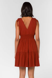 Velvet Heart - Charla V-neck Tiered Mini Dress