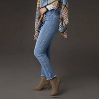 Coco + Carmen - Oh My God Pull-on Snowflake Jeans