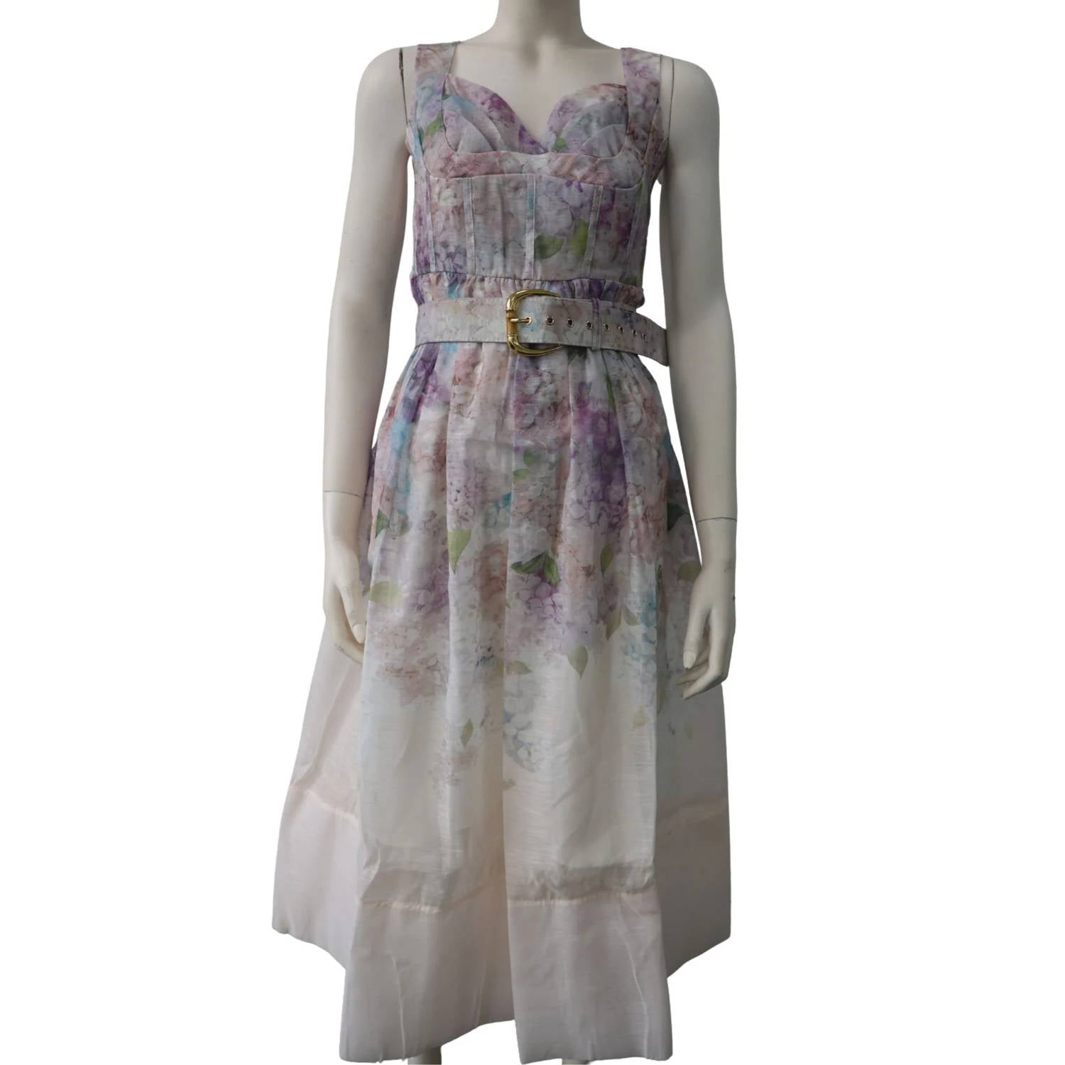 Elppis - Women's Floral Bustier Dress