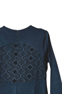 2Flyco - Long Sleeve Aztec Back Zip Dress