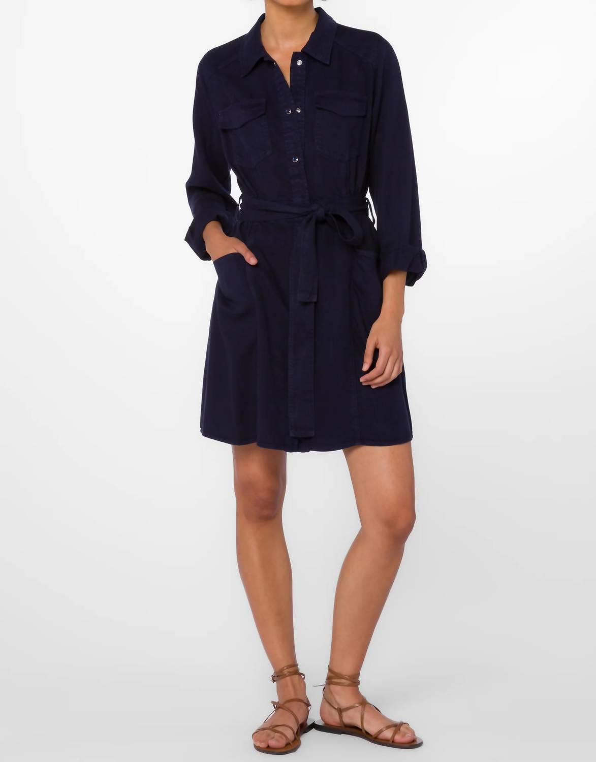 Velvet Heart - Deena Snap Button Mini Dress