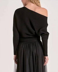 Elan - Off Shoulder Rib Knit Top