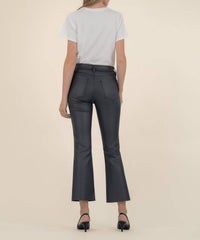 KUT FROM THE KLOTH Kelsey High Rise Ankle Flare Jeans in black 1 - women's jeans - alternate view