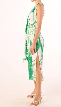 Misa Los Angeles - Kina V-neck Midi Dress