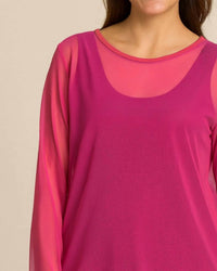 Sympli - Mesh Go To Cropped Tee