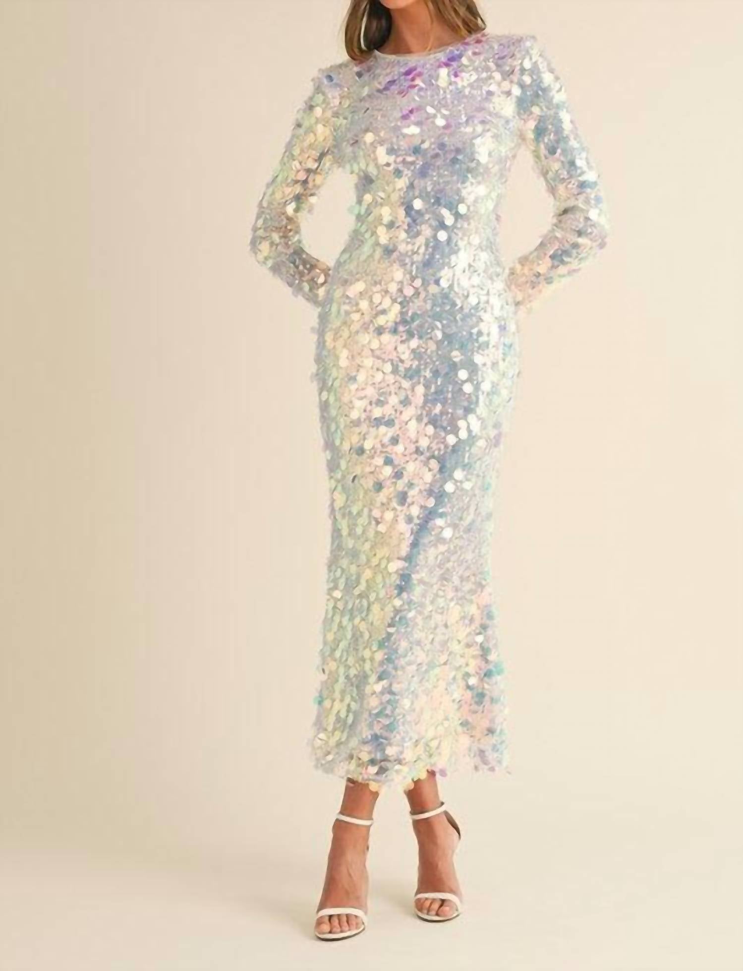 Mable - Something About Her Long Sleeve Midi Dress