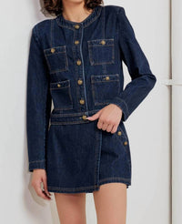 Flying Tomato - Washed Denim Jacket