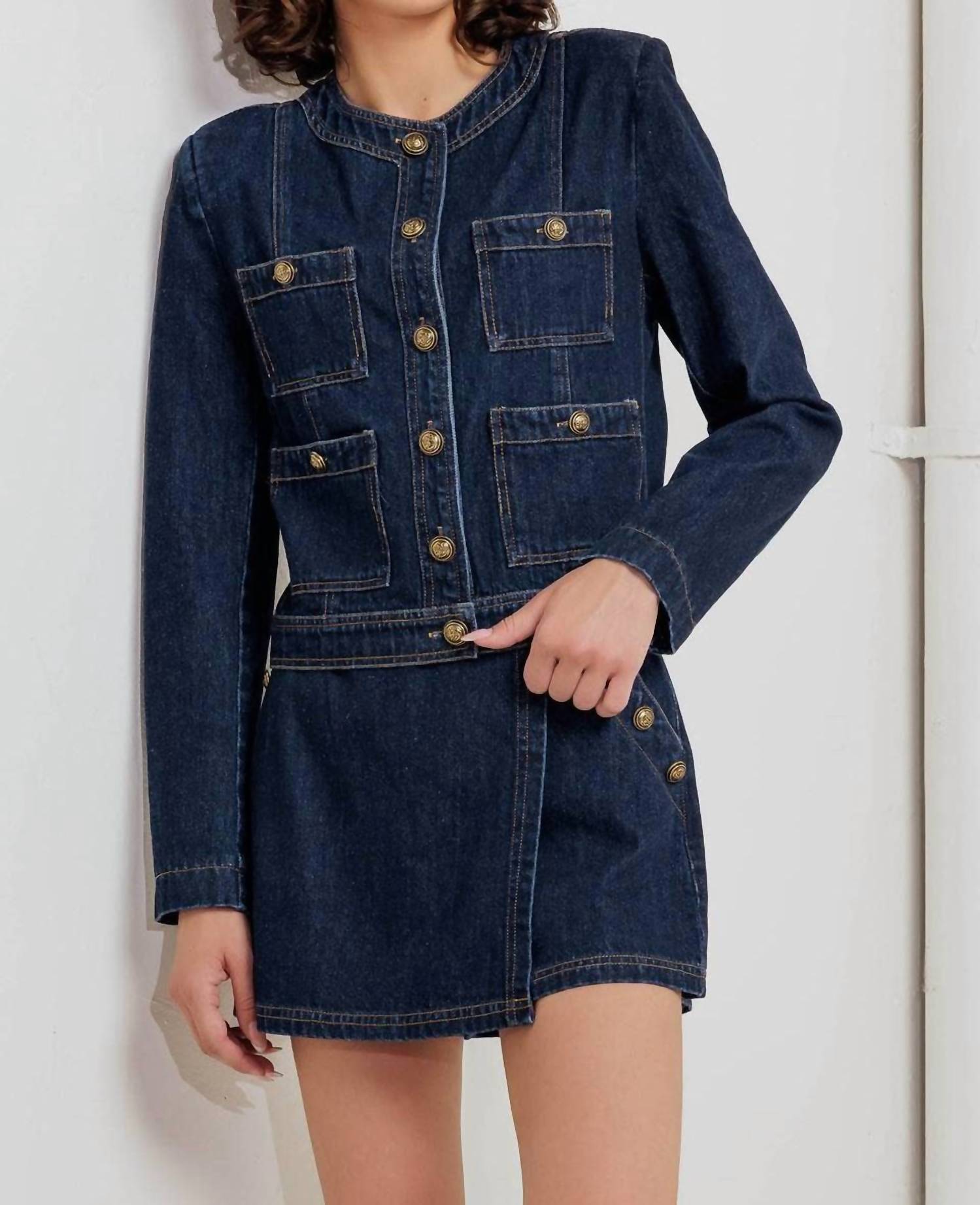 Flying Tomato - Washed Denim Jacket