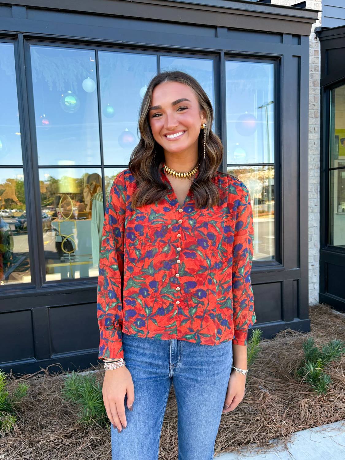 Joy Joy - Split Button Top