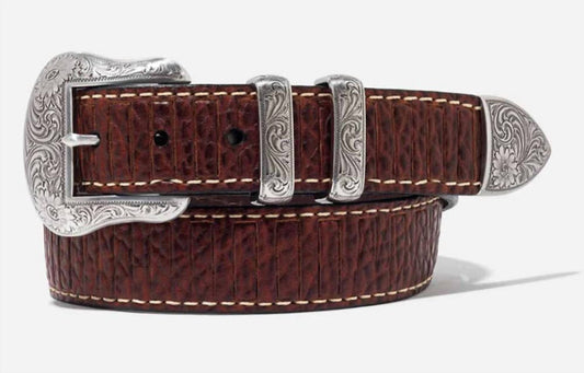 Lejon Leather Goods - Men's Vintage Bison Leather Wild Bill Ii Usa Belt