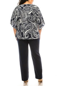 Maya Brooke - Paisley Pants 2 Piece Set