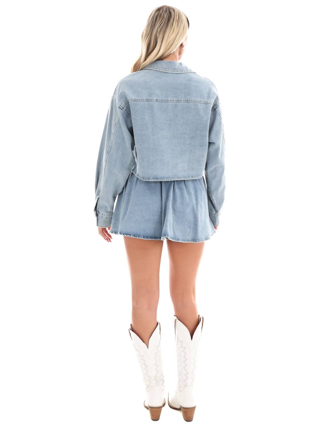 Le Lis - New Path Denim Two Piece Set