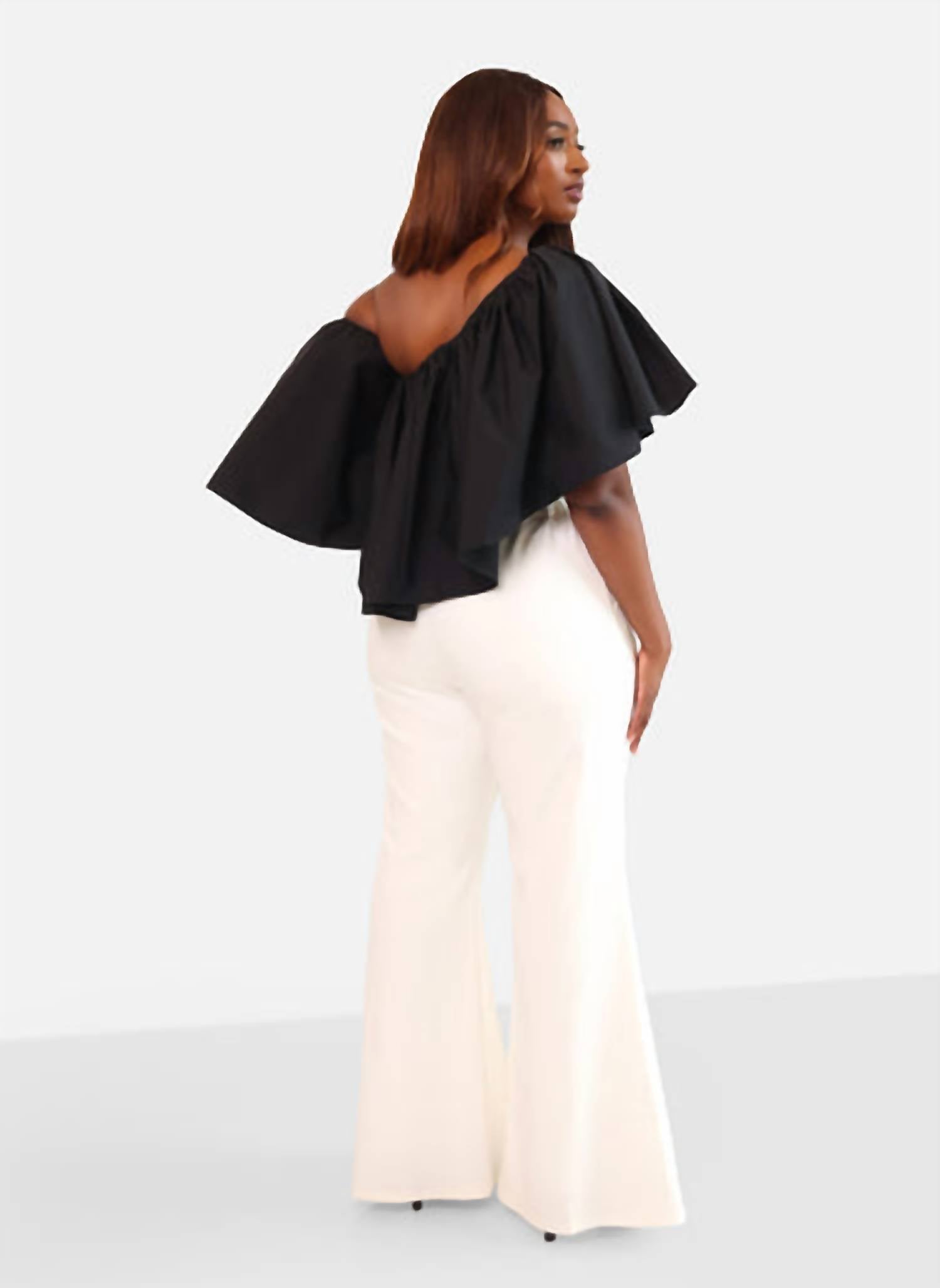 Rebdolls - Garden Rose Bell Bottom Pants With Pockets