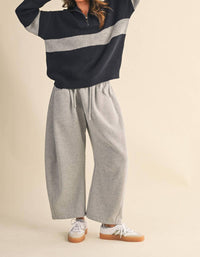 Klesis - Long Sleeve Contrast Stripe Half Zip Sweater Top