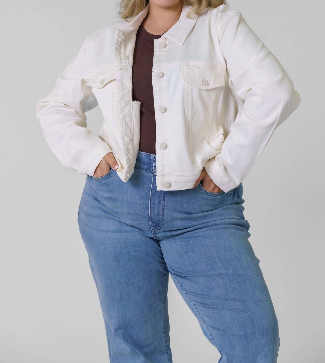 Good American - Committed To Fit Button Down Jacket - Plus