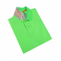 Eight X - Double Sided Multi Colored Paisley Print Collar Polo