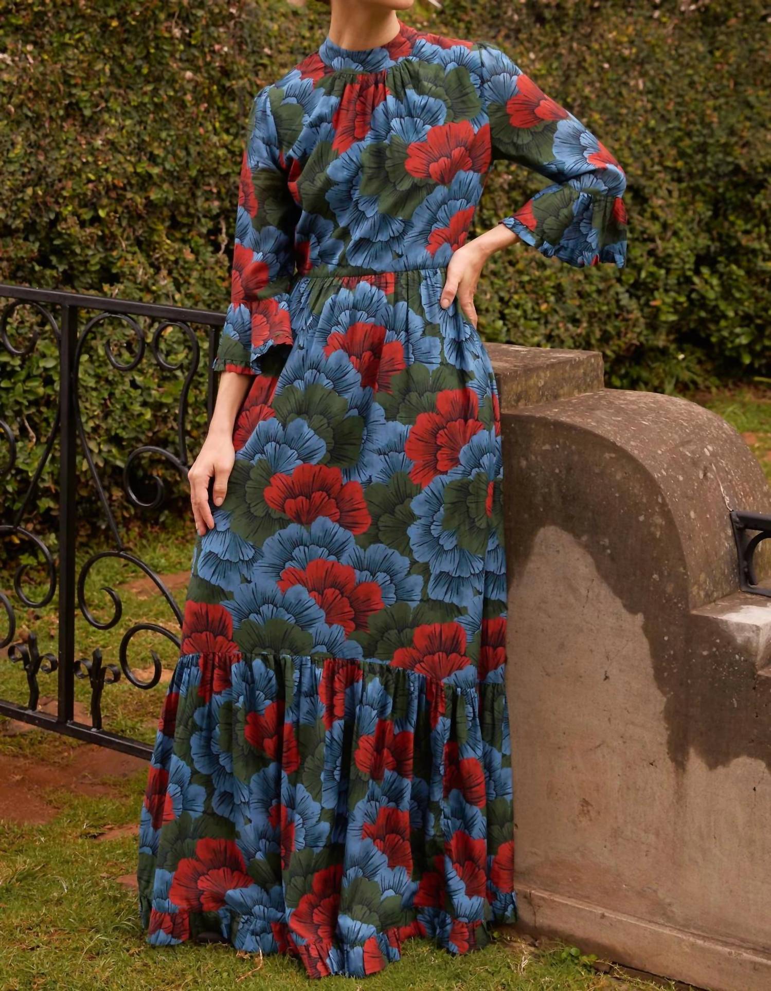 Oliphant - High Neck Bell Maxi Dress