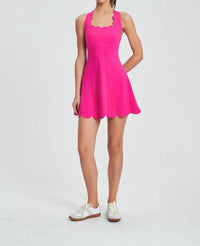 Moon Studio - Daisy Scallop Crossover Back Active Dress