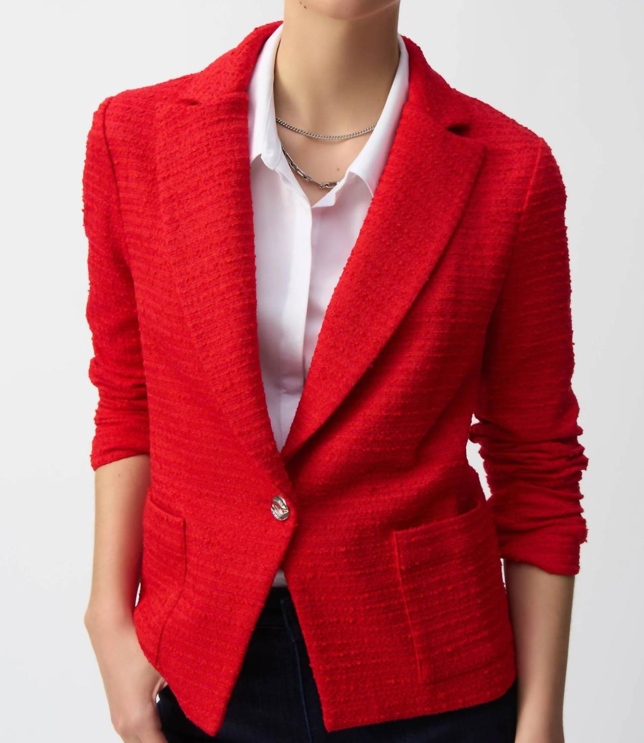 Joseph Ribkoff - Fitted Bouclé Blazer Jacket