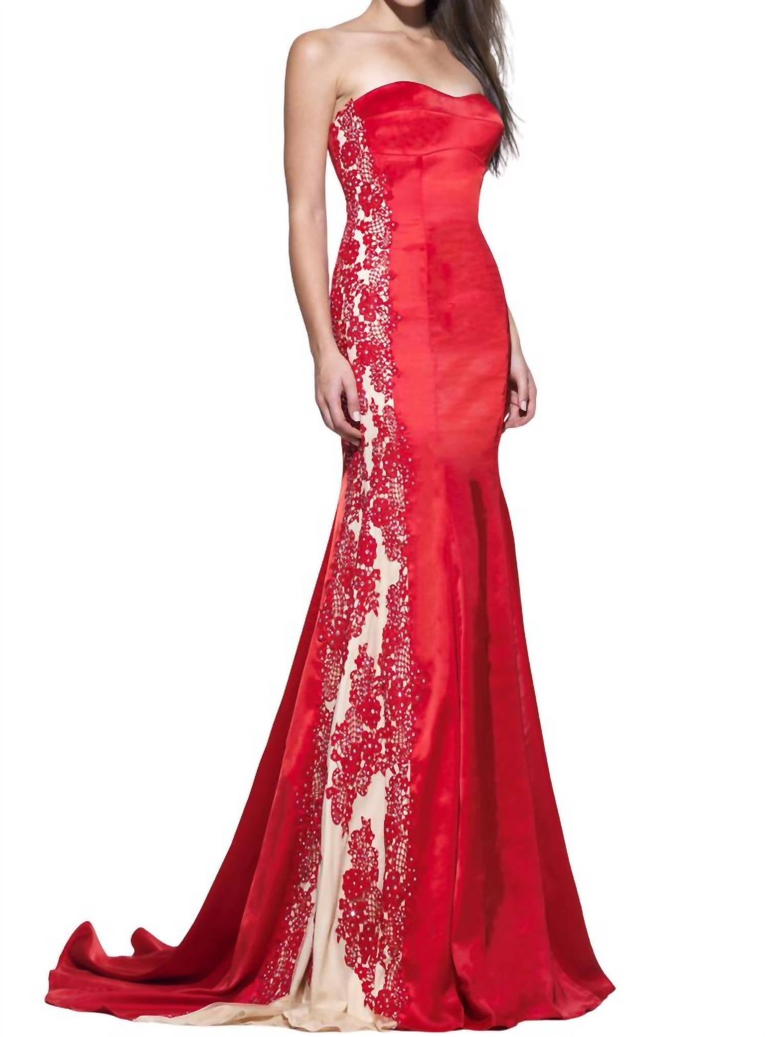 Angela & Alison - Satin Prom Dress