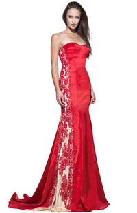 Angela & Alison - Satin Prom Dress
