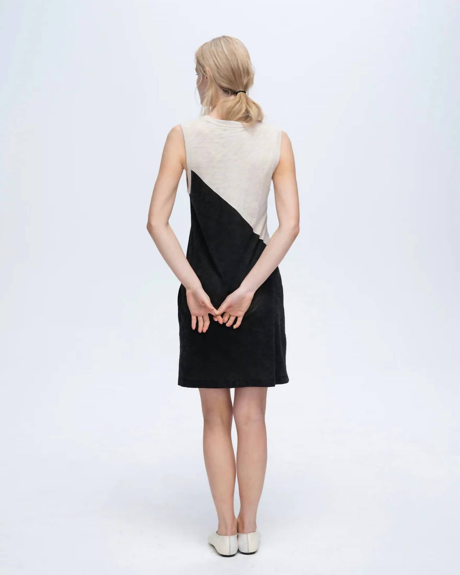 Atm - Slub Jersey Sleeveless A-line Dress