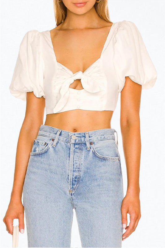 JESSIE CUTOUT CROPPED TOP
