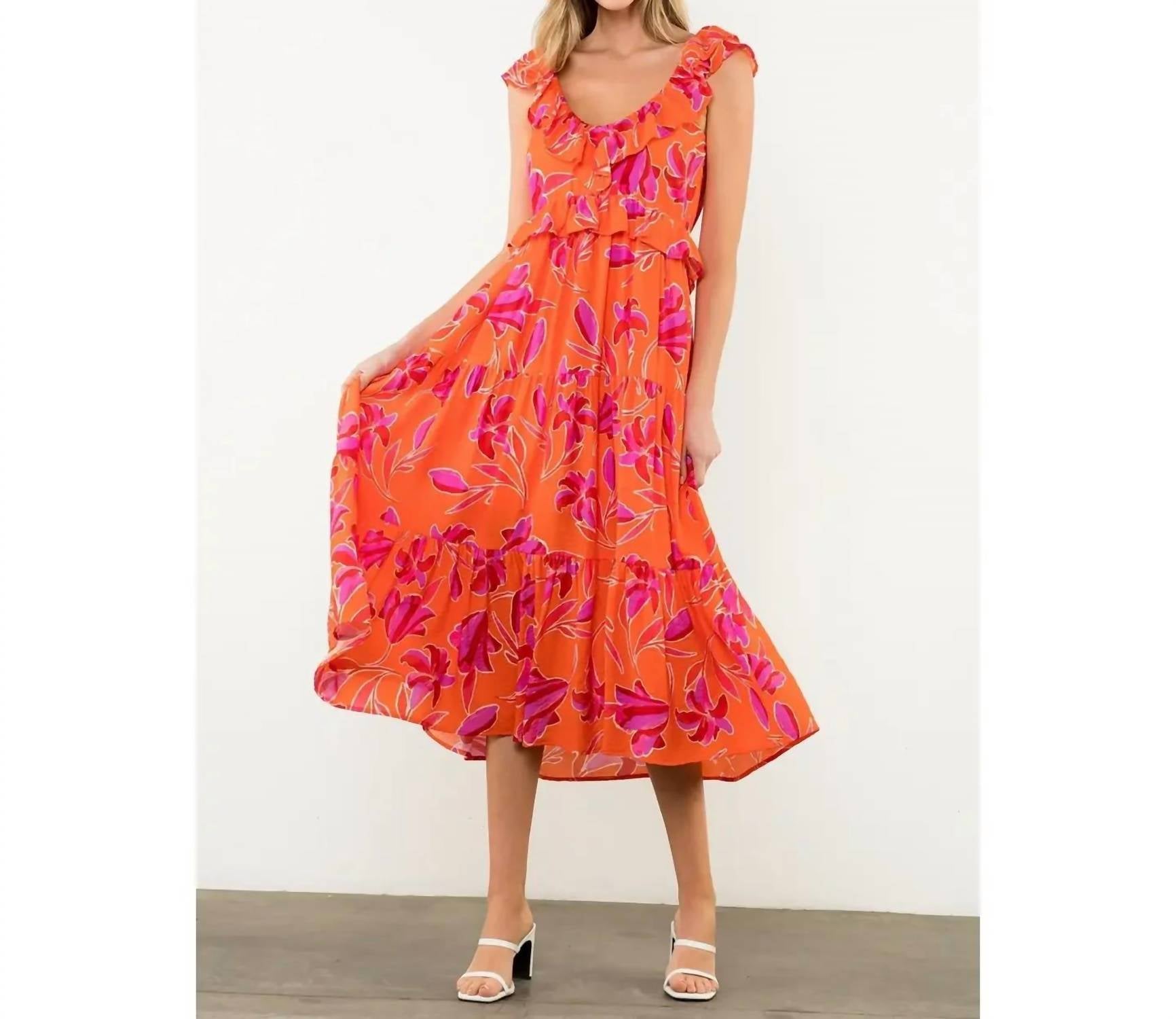 Thml - Flutter Sleeve Floral Dress