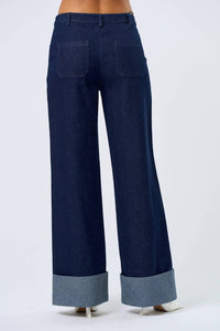 Blue Blush - Emery Wide Leg Jeans