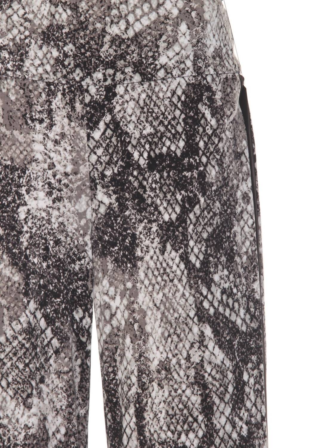 Joseph Ribkoff Snakeskin Wide Leg Pants in grey black 1 - women's pants - view 5