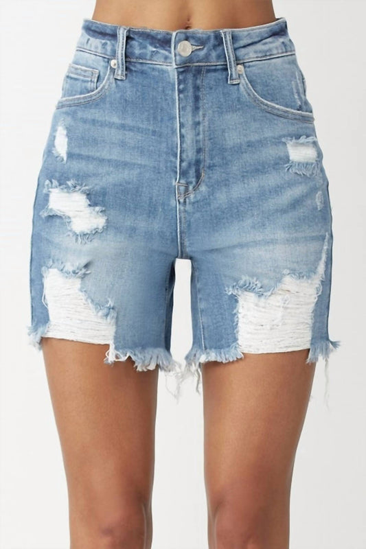 Risen - High Rise Distressed Short