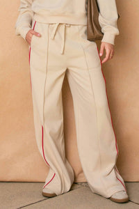 Dress Forum - Track Stripe Wide Leg Sweatpants
