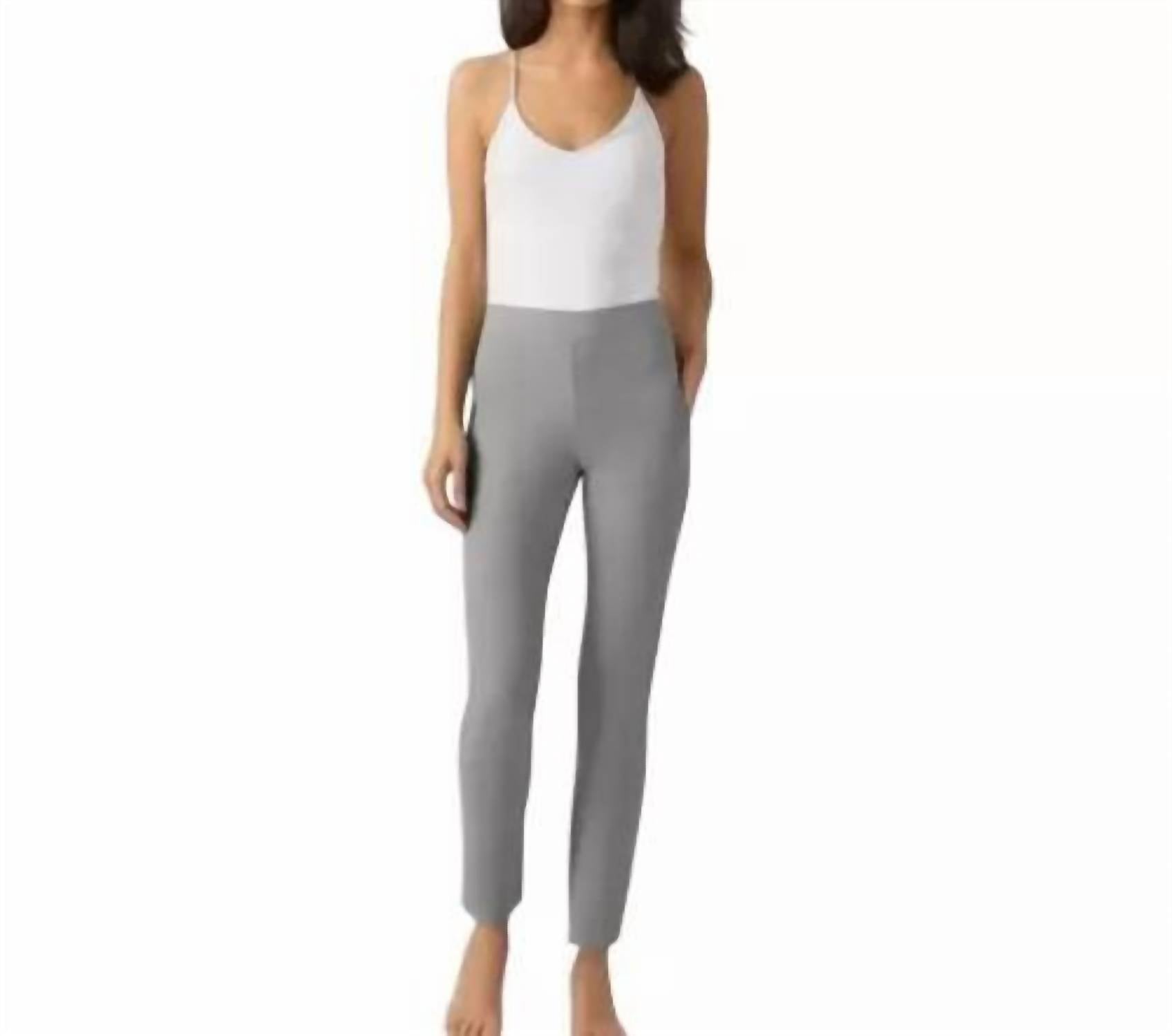 Eileen Fisher - Pull-on Mid Rise Slim Ankle Pants