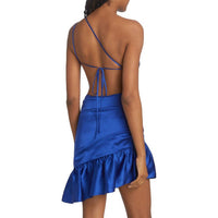 Amanda Uprichard - Nicoletta One-shoulder Silk Mini Dress
