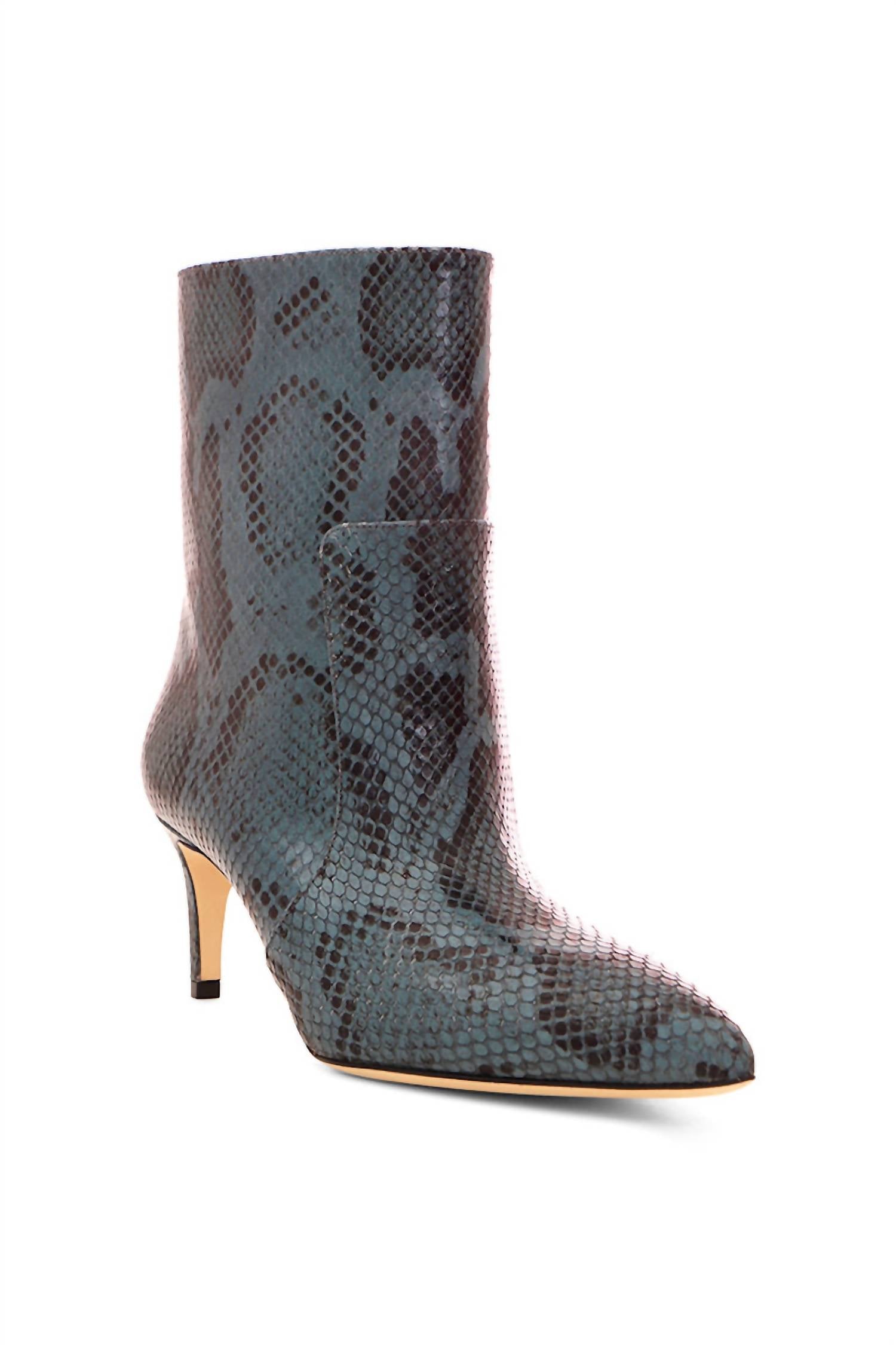 Paris Texas - Women's Python Seamed Ankle Bootie