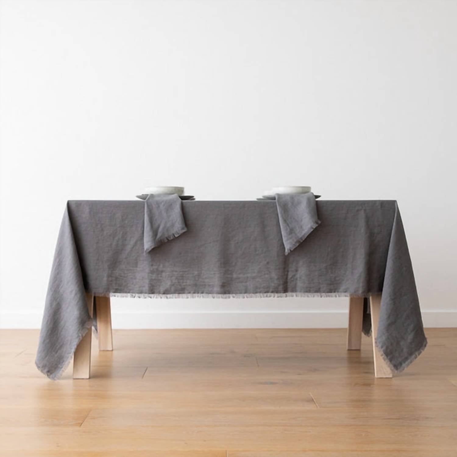 Linenme - Terra Fringe Linen Napkin - Set Of 4