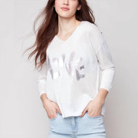 Charlie B - Foil Print You Sweater