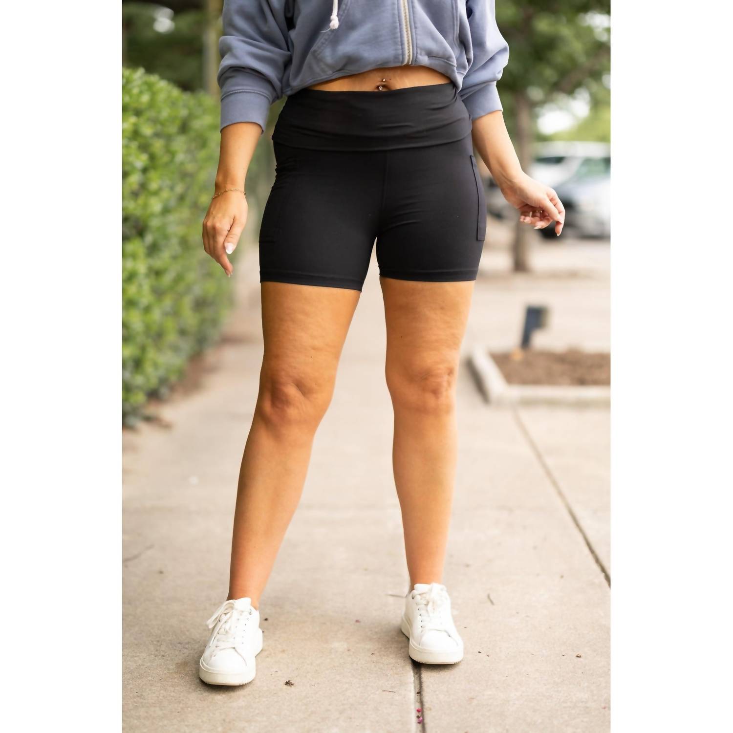 Julia Rose - Taylor Fold-over Biker Shorts