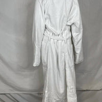 Frette Unisex Velour Shawl Collar Bathrobe in white - men's item - detail view