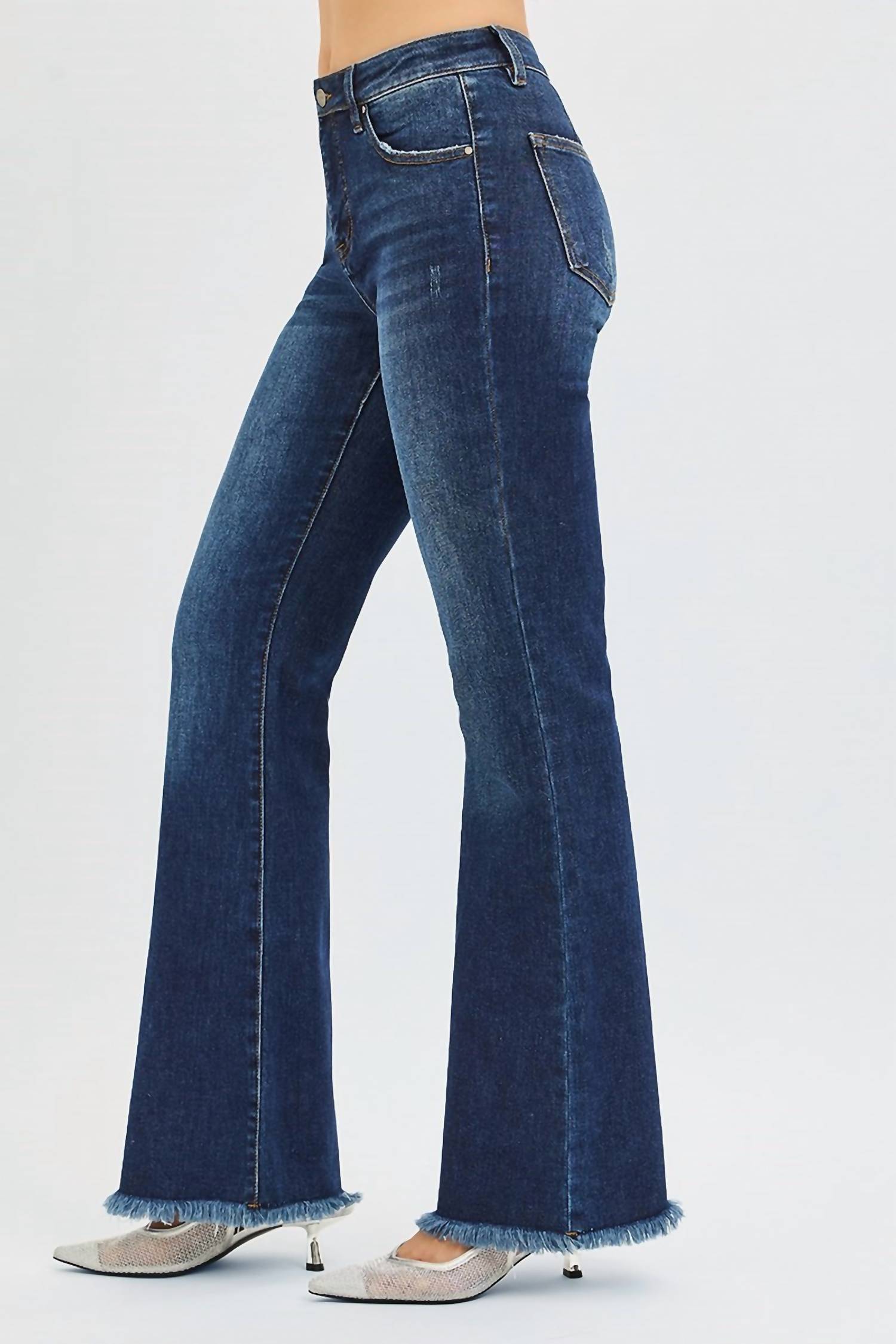 Risen - Tummy Control Mid Rise Flare Jeans