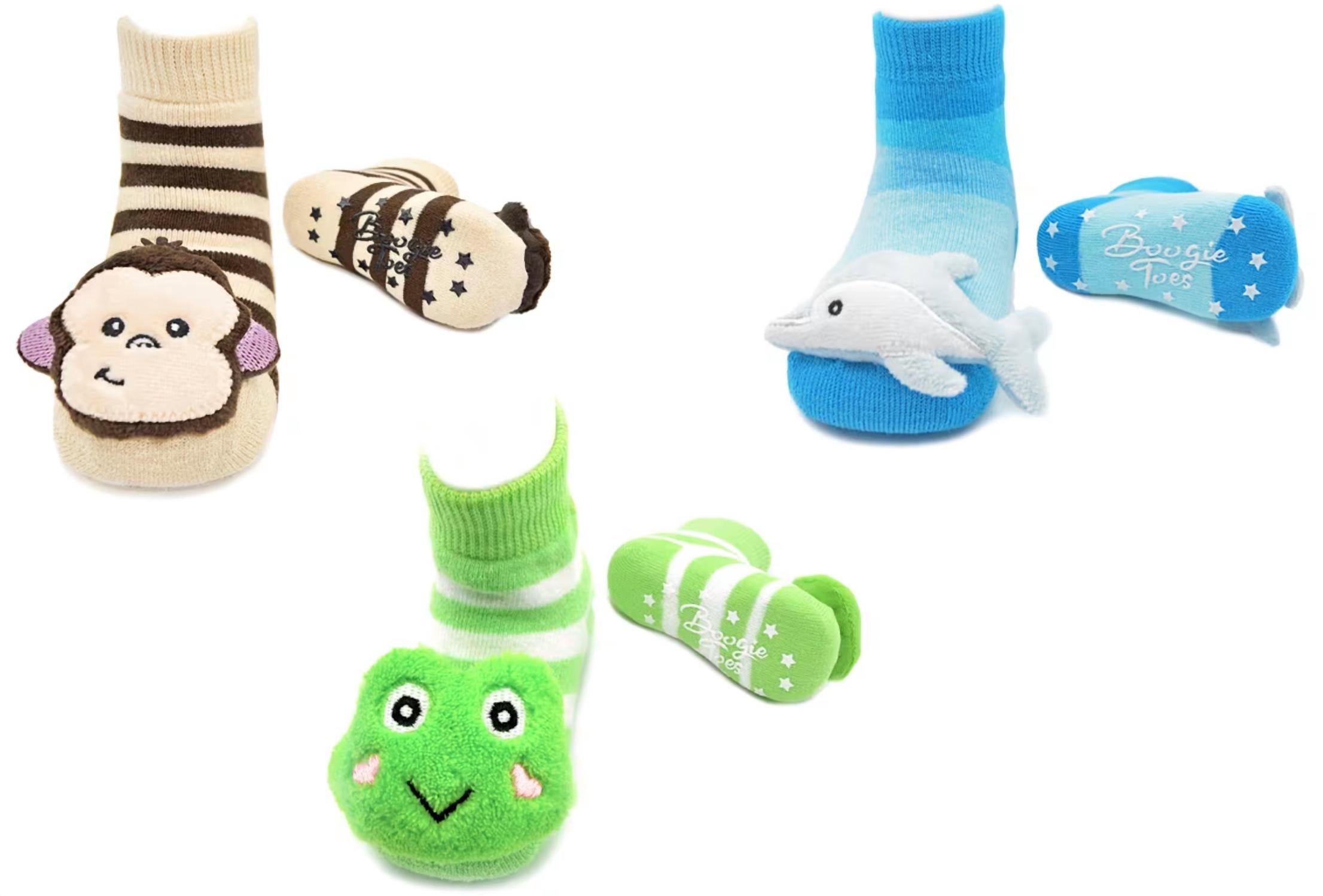 Liventi Inc. - Kids Boogie Toe Rattle Socks - Set Of 3
