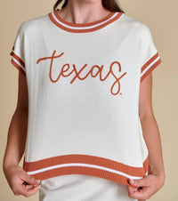 Stewart Simmons - Texas Embroidered Varsity Sweater