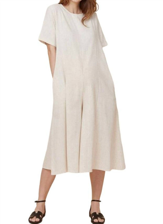 Liv Maternity - Wide Leg Linen Jumpsuit