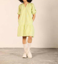 Maude Vivante - Trixie V Neck Puff Sleeves Dress