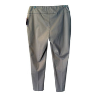 Lisette - Women's Crop Trousers With Split Hem And Studs