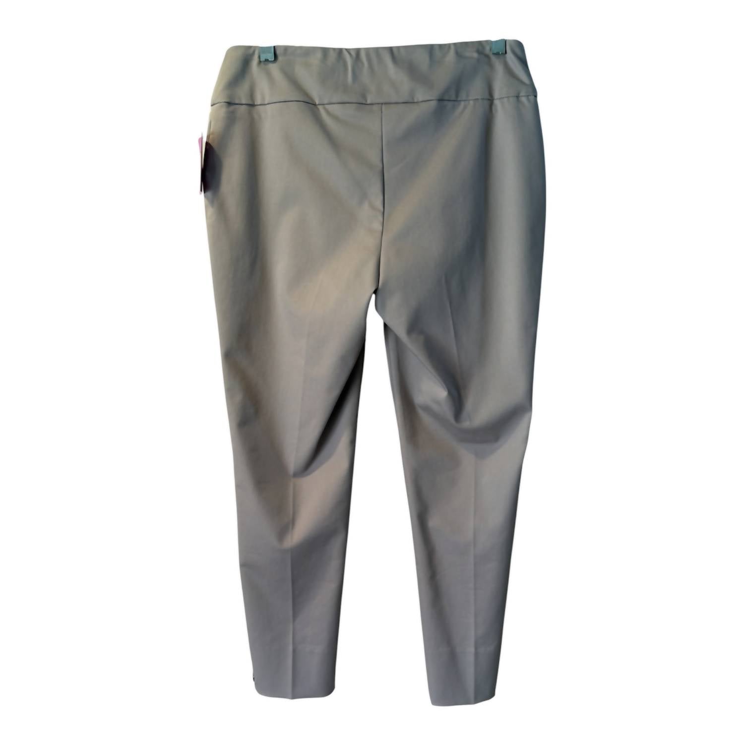 Lisette - Women's Crop Trousers With Split Hem And Studs