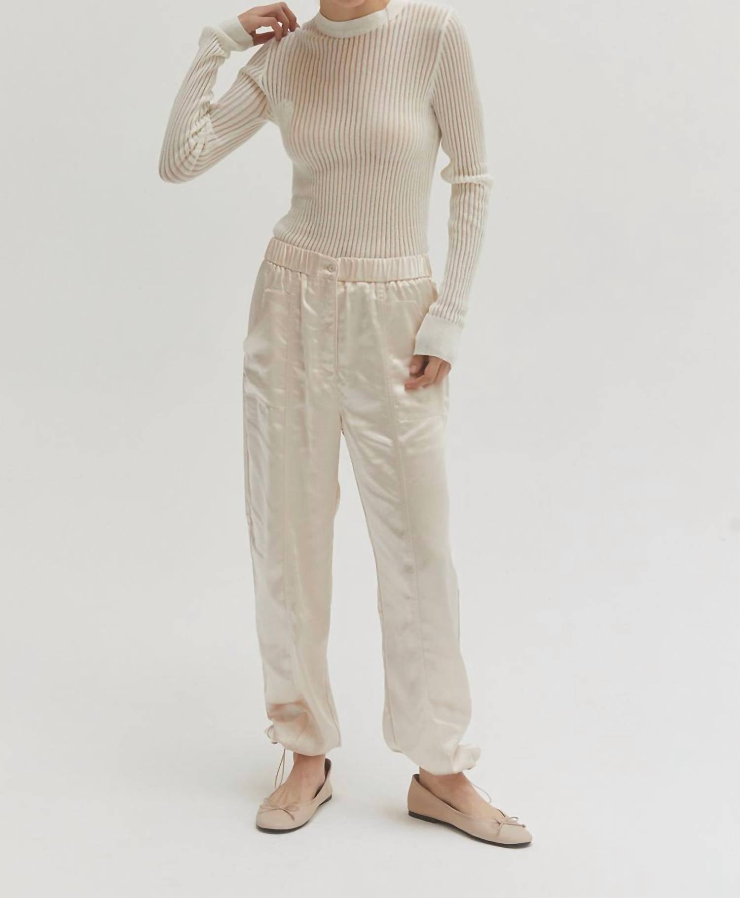 Crescent - Tina Long Sleeve Slim Fit Knit Top