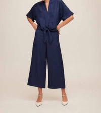 Fifteen Twenty - Women's Janice Cuffed Sleeve Tie-front Top