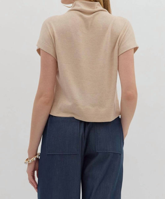 Entro - Midtown Knit Mock Neck Top