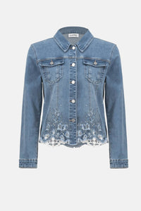 Joseph Ribkoff - Sybella Stretch Denim With Embroidery Jacket